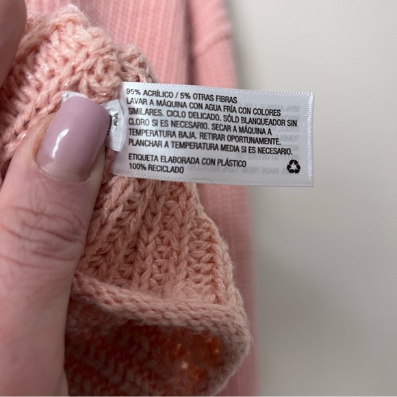 Mossimo Supply Co. Peach V-Neck Oversized Sweater - Picture 9 of 9